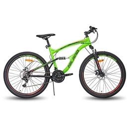 LANAZU Mountain Bike LANAZU Adult Bicycles, Steel Frame Variable Speed Mountain Bikes, Double Disc Brake Off-road Bikes, Suitable for Transportation and Adventure