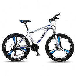 LAOHETLH Bike LAOHETLH Hardtail Mountain Bikes Mens Mountain Bike 26 inch Aluminum Alloy Frame 21 Speed Light Boys Mountain Bike, White Blue