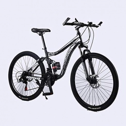 laonie Bike laonie Mountain Bike Variable Speed Bicycle 24 / 26 inch Adult Bike Male and Female Students Bicycle Double Disc Brake Mountain Bike-Black_24 inch