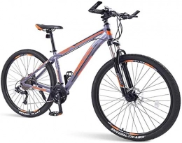 LAZNG Bike LAZNG Mens Mountain Bikes, 33-Speed Hardtail Mountain Bike, Dual Disc Brake Aluminum Frame, Men's Bike for a Path, Trail & Mountains (Color : Orange)