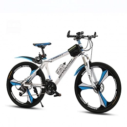 LHQ-HQ Bike LHQ-HQ 26 Inch One-Wheel Mountain Bike Bicycle 27-Speed Dual Disc Brake Mountain Bike Student Variable Speed Bike Bicycle, white blue