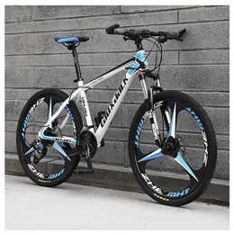 LHQ-HQ Bike LHQ-HQ Outdoor sports Mens Mountain Bike, 21 Speed Bicycle with 17Inch Frame, 26Inch Wheels with Disc Brakes, Blue