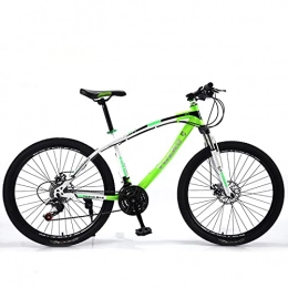 LHQ-HQ Bike LHQ-HQ White Green Mountain Bike Stone Mountain 26 Inch 21-Speed Lightweight