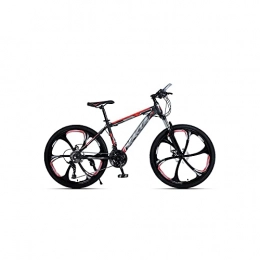 Liangsujian Mountain Bike Liangsujian Speed change of adult bicycle with mountain damping and double disc brake 26 inch bike city bike mountain bikes carbon bicycle (Color : Red, Size : 27)