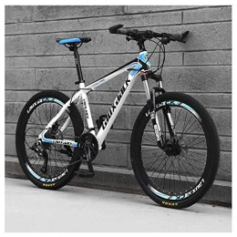 LKAIBIN Bike LKAIBIN Cross country bike Outdoor sports Mountain Bike 21 Speed 26 Inch Double Disc Brake Suspension Fork Suspension AntiSlip Bikes, Blue