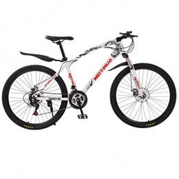 LUNAH Bike LUNAH Mountain Bike for Men and Women 26 Inch High Carbon Steel Mountain Bike Dual Suspension Frame, 21 Speed Gears