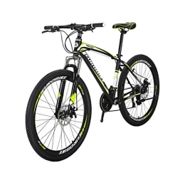 Lz Bike Mountain Bike LZBIKE BICYCE X1-27.5 Mountain Bike 21Speeds Dual Disc Brake Mountain Bicycle Yellow