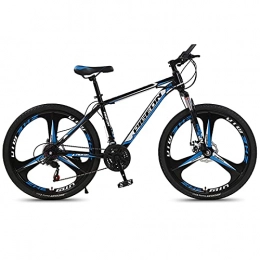 LZHi1 Bike LZHi1 26 Inch Mountain Bike Commuter Bike For Women And Men, 27 Speed Mountan Bicycle Suspension Fork, Dual Disc Brake City Road Bike With Adjustable Seat(Color:Black blue)