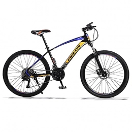 LZHi1 Bike LZHi1 Mountain Bike For Adult Women Men, 26 Inch 30 Speed Mountan Bicycle With Suspension Fork, High Carbon Steel Frame City Commuter Road Bike With Dual Disc Brake(Color:Orange blue)