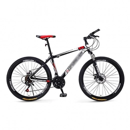MENG Bike MENG Mens Mountain Bike 27.5-Inch Wheels Carbon Steel Frame with Dual Disc Brake, Multiple Colors / Red / 21 Speed