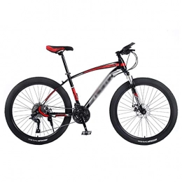 FBDGNG Mountain Bike Mens And Womens Mountain Bike 26-Inch Wheels 21 / 24 / 27-Speed Shifters, High Carbon Steel Frame, Front Suspension, Mechanical Disc Brakes(Size:24 Speed, Color:Black)