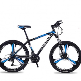 Domrx Bike Mountain Bike 26 Inch Adult Speed Shift One Wheel Three Knife Double Disc Brakes Road Bicycle-Black Blue_27 Speed