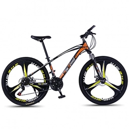 PBTRM Bike Mountain Bike 26 Inches, 21-Speed Shifters, Aluminum Frame, Dual Suspension, Suitable for People Height 160-185CM, Orange