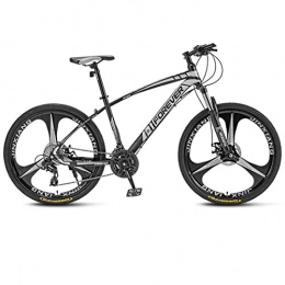 WYZQ Bike Mountain Bike 27.5 Inch, 3-Spoke Wheels, Lock Front Fork, Off-Road Bicycle, Double Disc Brake, 4 Speeds Available, for Men Women, A, 21 speed