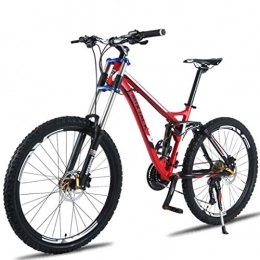 WYLZLIY-Home Mountain Bike Mountain Bike Bike Bicycle Men's Bike 26 Inch Lightweight Aluminium Alloy Frame 24 / 27 Speeds Front Suspension Disc Brake Mountain Bike Mens Bicycle Alloy Frame Bicycle ( Color : Red , Size : 27speed )