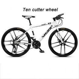 ZYZYZY Mountain Bike Mountain Bike Damping Super Light High-carbon Steel Road Bike Variable Speed Disc Brake All Terrain MTB Racing Bicycle K-24 Speed 24 Inches