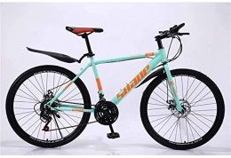 ZXL Mountain Bike Mountain bike Mountain Bike, 24 / 26 Inch Double Disc Brake, Adult MTB Country Gearshift Bicycle, Hardtail Mountain Bike with Adjustable Seat Carbon Steel Spoke Wheel, road bike