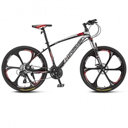 WYZQ Bike Mountain Bikes, 24 Inch 6-Spoke / 10-Spoke Wheels, Double Disc Brake, Front Fork Shock-Absorbing Anti-Slip, Lightweight High Carbon Steel Frame, B, 21 speed