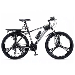 MQJ Mountain Bike MQJ 26 in Wheel Dual Disc Brake Mens Mountain Bike Carbon Steel Frame 24 Speed Outdoors Sport Cycling Road Bikes Exercise Bikes / Black / 24 Speed