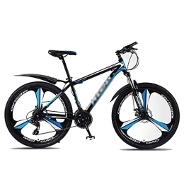 MQJ Mountain Bike MQJ 26" Mountain Bikes Adult Mountain Trail Bike, 24Speed Bicycle, High-Carbon Steel Frame Dual Disc Brake for a Path, Trail &Amp; Mountains / Blue / 24 Speed