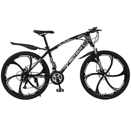 MQJ Mountain Bike MQJ 26 Wheels Mountain Bike Dual Suspension MTB for Adults Daul Disc Brakes 21 / 24 / 27 Speed Mens Bicycle for a Path, Trail & Mountains / Black / 27 Speed