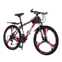 MQJ Mountain Bike MQJ Adult Mountain Bike 6-Inch Wheels for Mens / Womens 21 / 24 / 27 Speeds Dual Disc Brake MTB with Carbon Steel Frame for Boys Girls Men and Wome / Red / 21 Speed