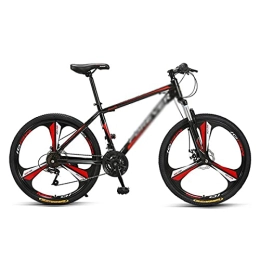 MQJ Mountain Bike MQJ Mountain Bike for Adult and Teens 24 / 27-Speed MTB Bike Carbon Steel Frame 26 Inches Wheels Outroad Bikes Double Disc Brake System / Red / 24 Speed