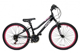 Muddyfox Bike Muddyfox Girl Sakura Hardtail 18 Speed Mountain Bike, Black, 24 Inch