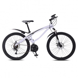 ndegdgswg Bike ndegdgswg Mountain Bike, Variable Speed Off Road Shock Absorption Light Work Riding Student Adult Bicycle 24 inches30 speed Fresh white