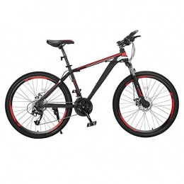 ndegdgswg Bike ndegdgswg Mountain Bikes, Variable Speed Light Bicycles Student Double Shock Off Road Racing 26 inches21 speed Spoke wheel black red