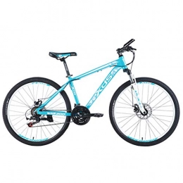 NENGGE Mountain Bike NENGGE 26 Inch Mountain Bikes, Aluminum 21 Speed Mountain Bike with Dual Disc Brake, Adult Alpine Bicycle, Anti-Slip Bikes, Hardtail Mountain Bike, Blue, 15.5Inches