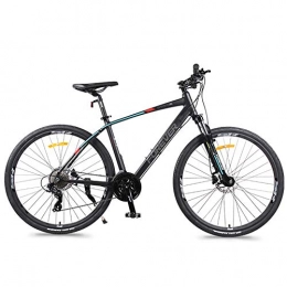 NENGGE Mountain Bike NENGGE 27 Speed Road Bike, Hydraulic Disc Brake, Quick Release, Lightweight Aluminium Road Bicycle, Men Women City Commuter Bicycle, Black