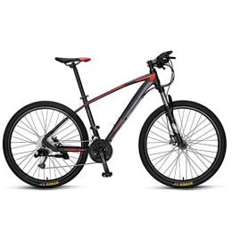 NENGGE Mountain Bike NENGGE 33-Speed Hardtail Mountain Bikes for Men Women, All Terrain Adults Mountain Trail Bicycle with Adjustable Seat, Dual Disc Brake & Front / Full Suspension, Red Spokes, 26inch