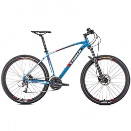 NENGGE Mountain Bike NENGGE Adult Mountain Bikes, 27-Speed 27.5 Inch Big Wheels Alpine Bicycle, Aluminum Frame, Hardtail Mountain Bike, Anti-Slip Bikes, Blue