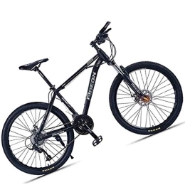 NENGGE Mountain Bike NENGGE Mountain Bicycle 26-Inch Wheels for Adults Men Women with Front Suspension, High-Carbon Steel Hardtail Mountain Trail Bike, All Terrain Anti-Slip Mountain Bikes, Black Silver, 24 Speed