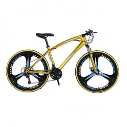 DBG Bike New python Shaped Mountain Bike 26 Inch Six Knife 21 Speed Carbon Steel Frame One Wheel Dual Disc Brake Carbon Steel Bike-Golden