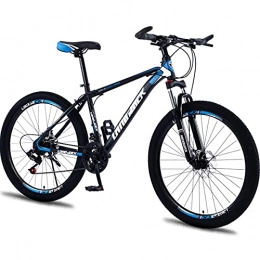 PBTRM Bike PBTRM Hardtail Mountain Bike 26 Inch 21 Speed, Dual Disc Brake, Variable Speed Bicycle, Lightweight, Mountain Bikes for Men Women And Youth, Blue