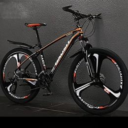 PBTRM Bike PBTRM Mountain Bike for Men And Women, 26 Inch 30 Speed MTB Bike, Ultralight Aluminum Frame, Double Disc Brake Wheel, Orange