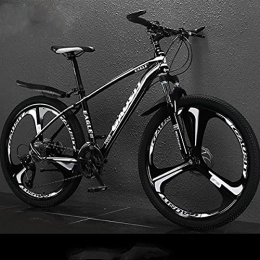 PBTRM Bike PBTRM Mountain Bike for Men And Women, 26 Inch 30 Speed MTB Bike, Ultralight Aluminum Frame, Double Disc Brake Wheel, White