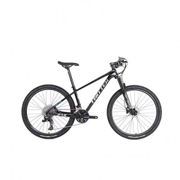 peipei Bike peipei 24 / 36 speed 27.5 / 29 off-road shock-absorbing mountain bike. Carbon fiber bicycle mountain bike carbon fiber bicycle-Black and silver_27.5 x 17