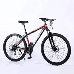 peipei Bike peipei 29 inch 21 / 24 / 27 variable speed Double disc brake Mountain Bike aluminum alloy frame adult student Mountain Bicycle-21speed Black red_Spain