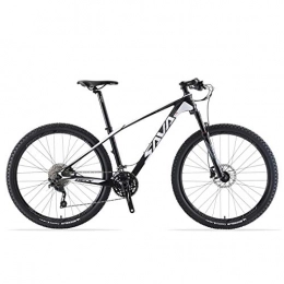 peipei Bike peipei Mountain Bike 29 Carbon Fiber Mountain Bike Adult Mountain Bike 29 Men's Mountainbike Bike Carbon Fiber Bike-Black white_29x15