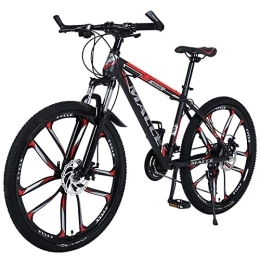 PhuNkz Bike PhuNkz 26 inch Mountain Bike for Men Women Aluminum Alloy Frame 21 / 24 / 27 Speed Mens Bicycle, Front and Rear Disk Brake Men Outdoor Bikes / H / 24 Speed