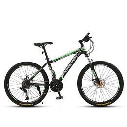 PhuNkz Bike PhuNkz 26 inch Mountain Bikes, 21 / 24 / 27 / 30Speed High-Carbon Steel Mountain Bike, Mountain Bicycle Suspension Adjustable Seat Outroad Bicycles / Green / 24 Speed