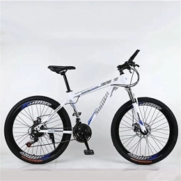 QCLU Mountain Bike QCLU 26 / 29 Inch Mountain Bike, Fully Hitter Full Suspension, 30 Speed Shift, Rock Shox Fork, Disc Brakes Hardtail MTB, Trekking Bike Men Bike Girls Bike (Color : Blue-b, Size : 26 inch)