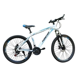 QCLU Bike QCLU 26 inch Mountain Bike Fully Hitter Men' s And Women' s Full Suspension 21- Speed Chain Shift Mountain Bike with Rock Shox Fork (Color : Blue)