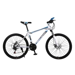 QCLU Bike QCLU 26 Inch Mountain Bike, Outdoor Adult Bike, Heavy Duty Road Bike, Light Bike, Sports Bike, Disc Brakes Hardtail MTB, Trekking Bike Men Bike Girls Bike, 21 Speed (Color : Blue)