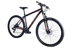 Quer Mountain Bike Quer LEGEND 29 NUMBER 2 29", ALUMINUM, 21 SPEEDS, HYDRAULIC DISC BRAKE, LOCK FORK (BLACK-RED, M19)