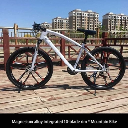 QZ Bike QZ Adult 26 Inch Mountain Bike, Juvenile Student City Road Racing Bikes, Double Disc Brake Mens Mountain Bicycle, Magnesium Alloy Integrated 10-Blade Rim Wheels (Color : C, Size : 27 speed)