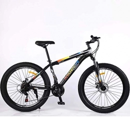 QZ Mountain Bike QZ Mens 26 Inch Mountain Bike, Double Disc Brake Adult Mountain Bikes, Juvenile Student City Road Racing Bike, 3.0 Wide Wheels 21 speed Bicycle (Color : E)